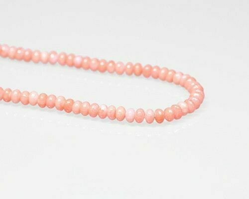 Oval Pink (Dyed) Coral Beads 6x4mm | Sold By 1 Strand(7.5-8") | BS0002